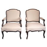 Pair of Swedish Antique Rococo-Style Armchairs